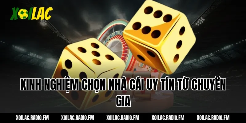 Kinh nghiệm chọn nhà cái uy tín từ chuyên gia